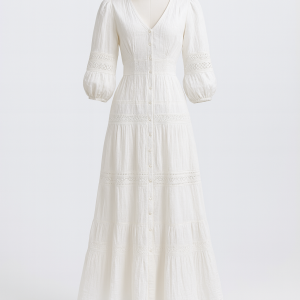 amine jameli services - shop - french white dress